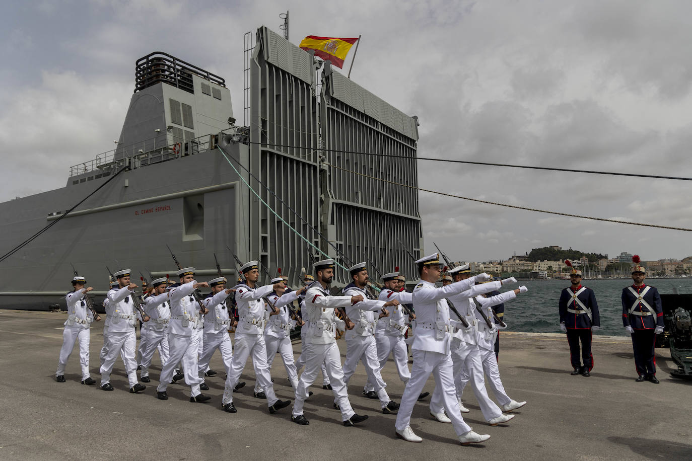 La ceremonia de cesión de &#039;El Camino Español&#039; en Cartagena, en imágenes