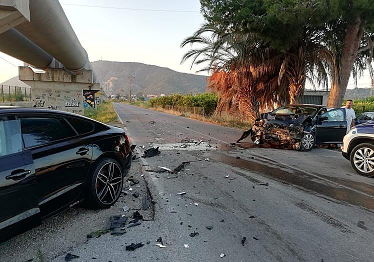 Accidente de tráfico en la carretera de los tubos, en una imagen de archivo.