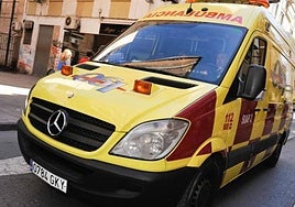 Una ambulancia de la Gerencia de Urgencias y Emergencias Sanitarias 061, en una fotografía de archivo.