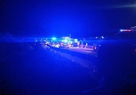 El lugar del accidente.