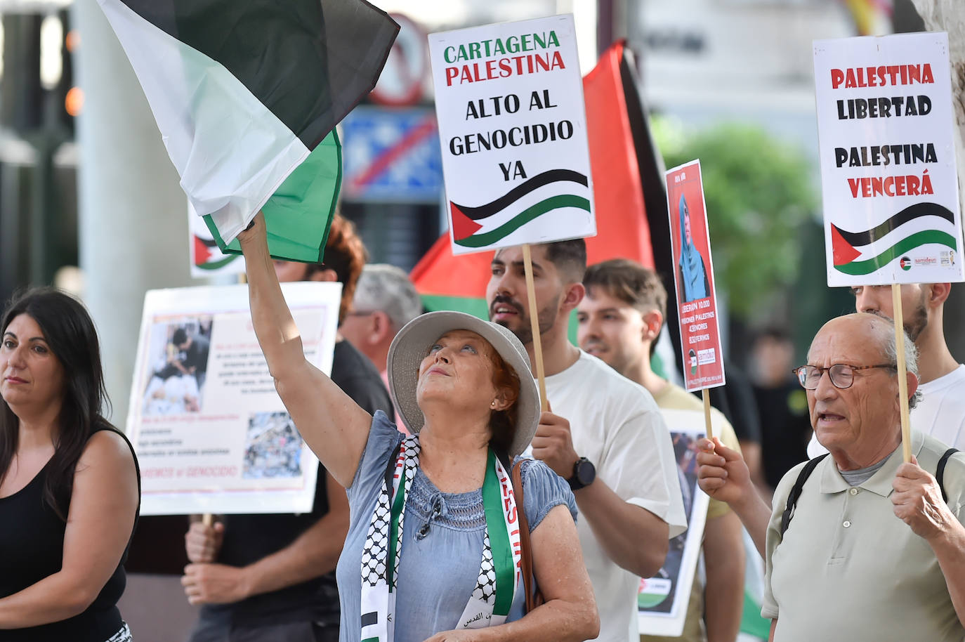 Protesta en Murcia contra la guerra de Israel en Gaza