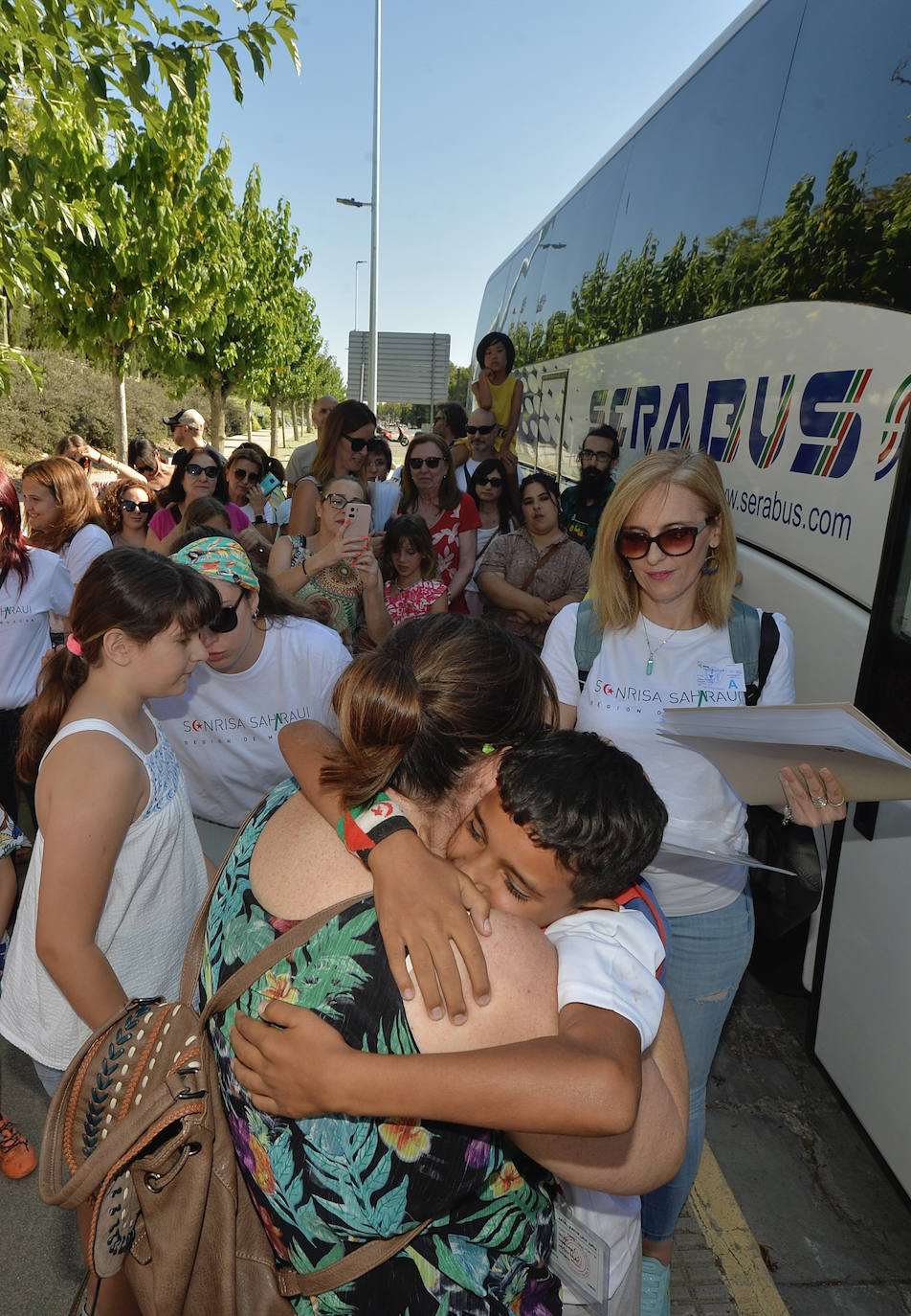 Encuentro de niños saharauis para el programa de acogida, en Espinardo