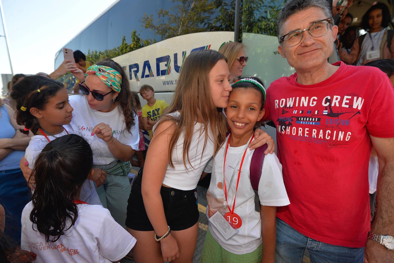 Encuentro de niños saharauis para el programa de acogida, en Espinardo