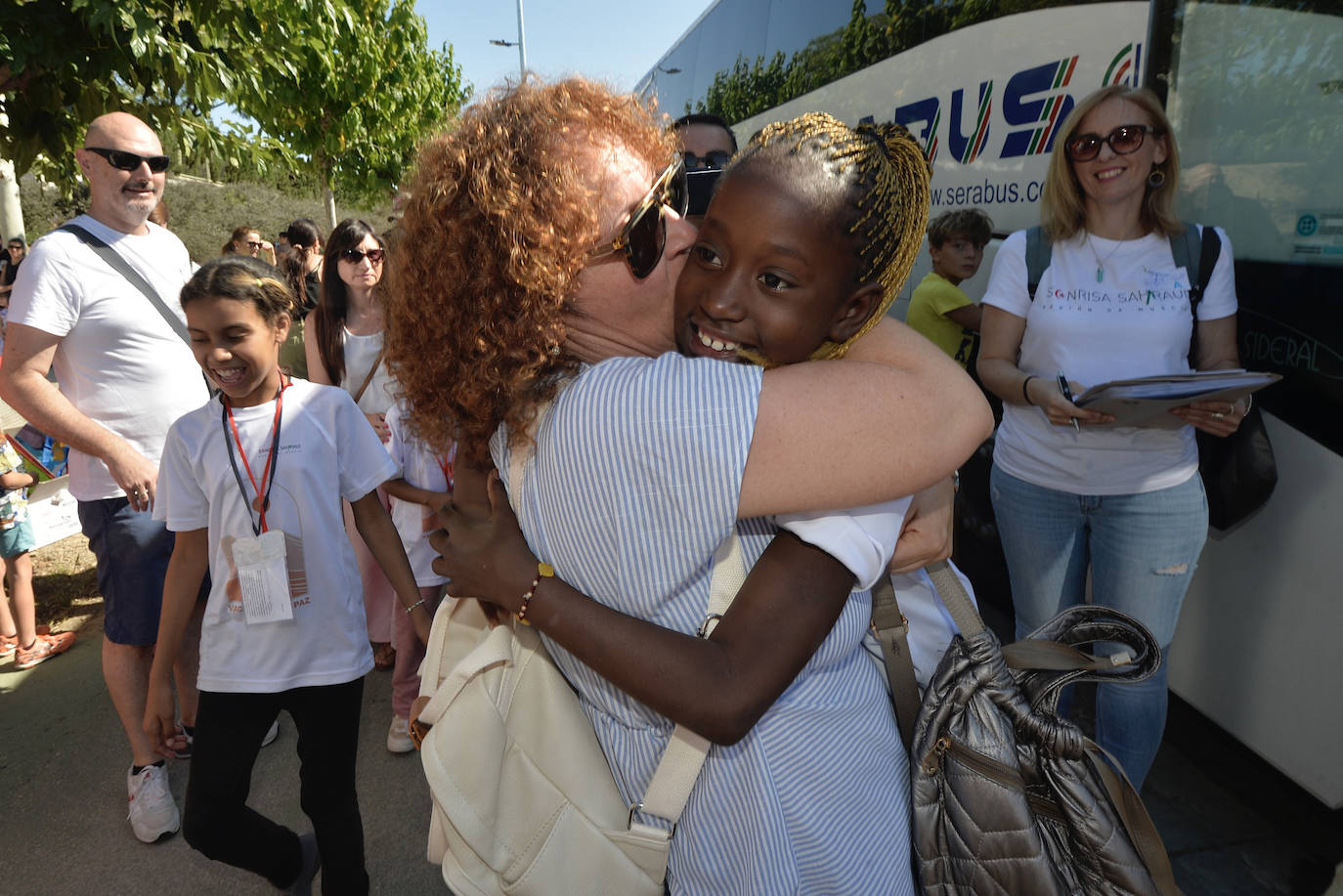 Encuentro de niños saharauis para el programa de acogida, en Espinardo