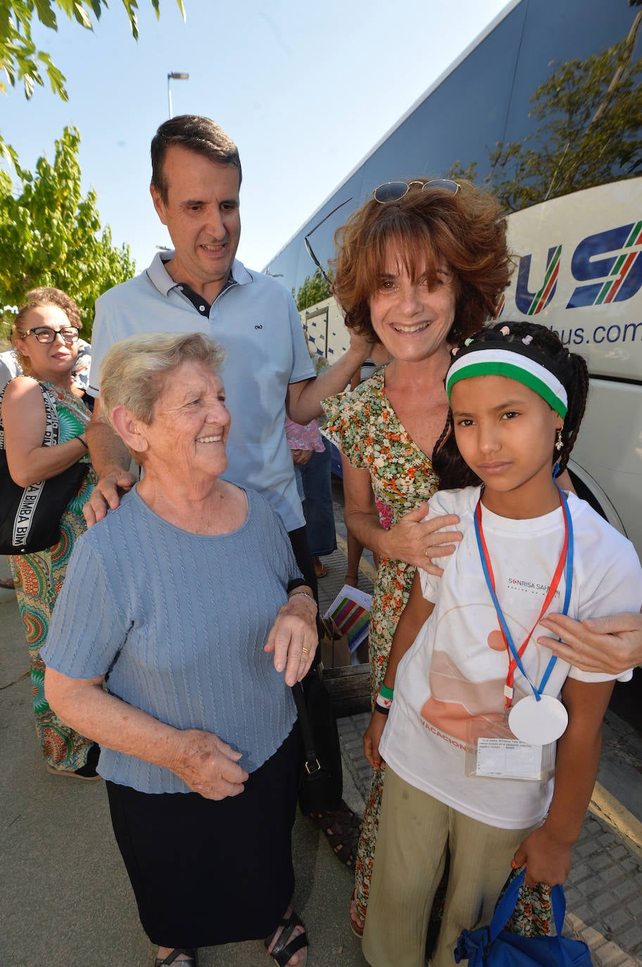 Encuentro de niños saharauis para el programa de acogida, en Espinardo