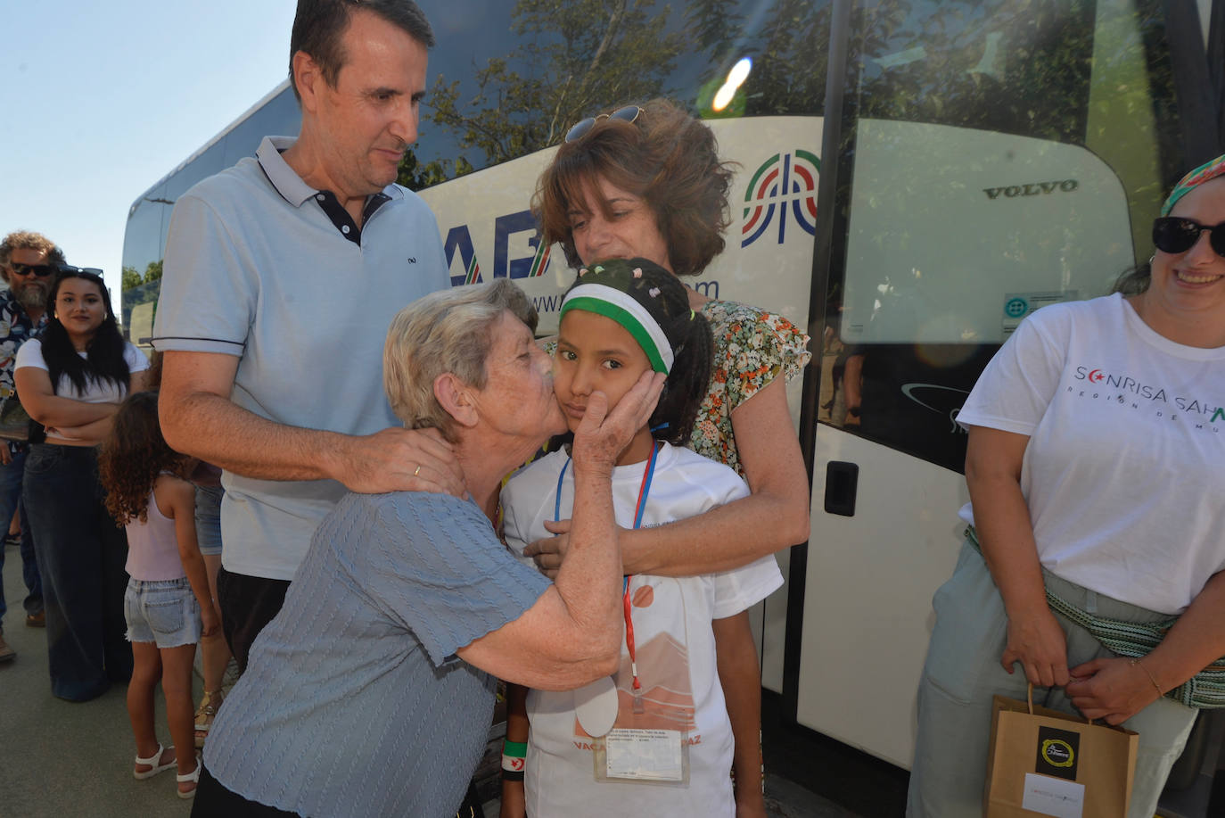 Encuentro de niños saharauis para el programa de acogida, en Espinardo