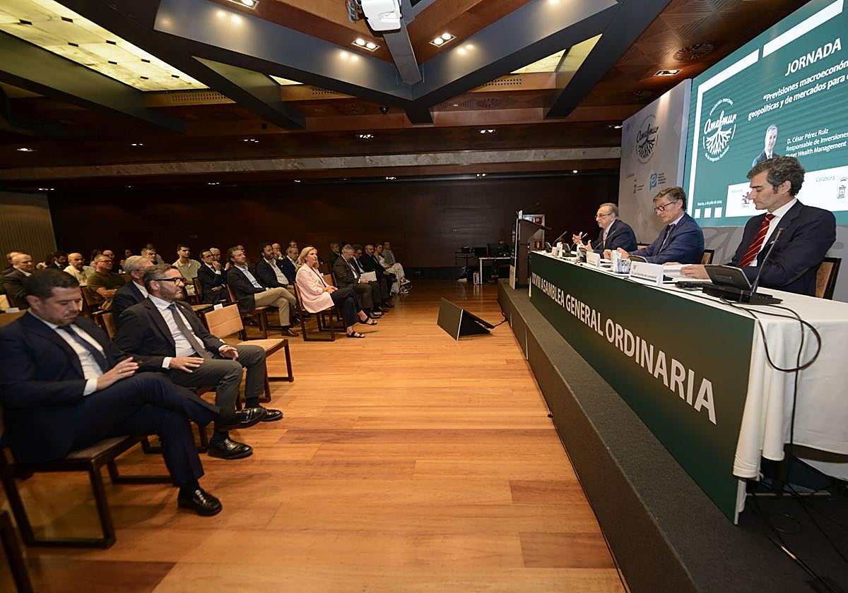 La XVIII Asamblea General Ordinaria de Amefmur, este jueves, en el hotel Nelva.