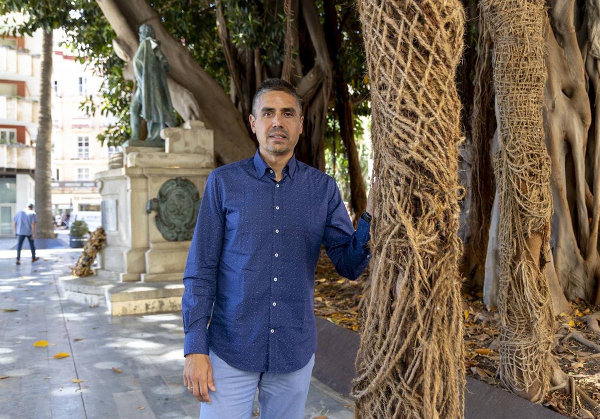 Jesús Giménez Gallo, secretario general de MC, esta semana en la Plaza de San Francisco.