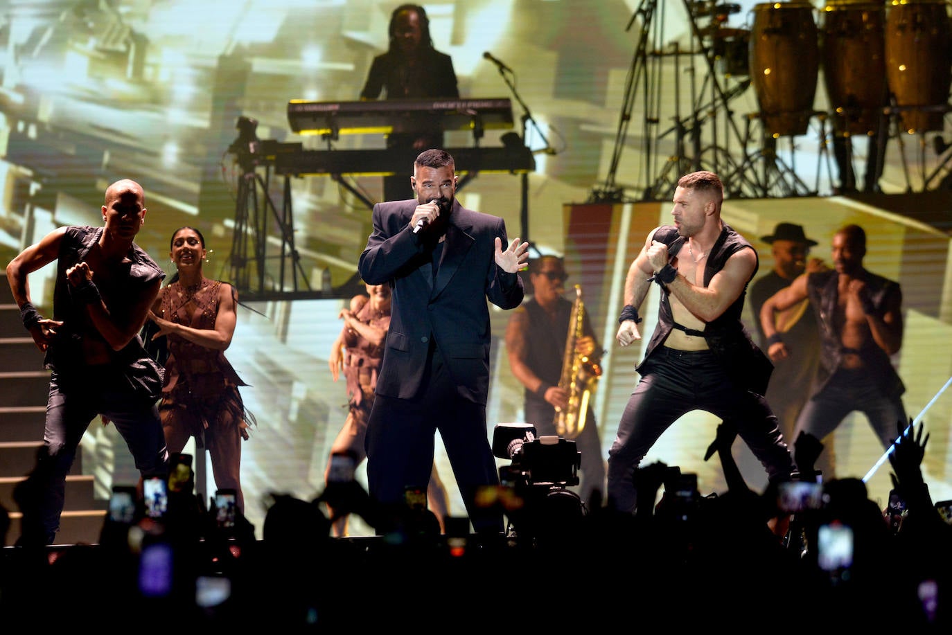 El concierto de Ricky Martin en la Plaza de Toros de Murcia, en imágenes