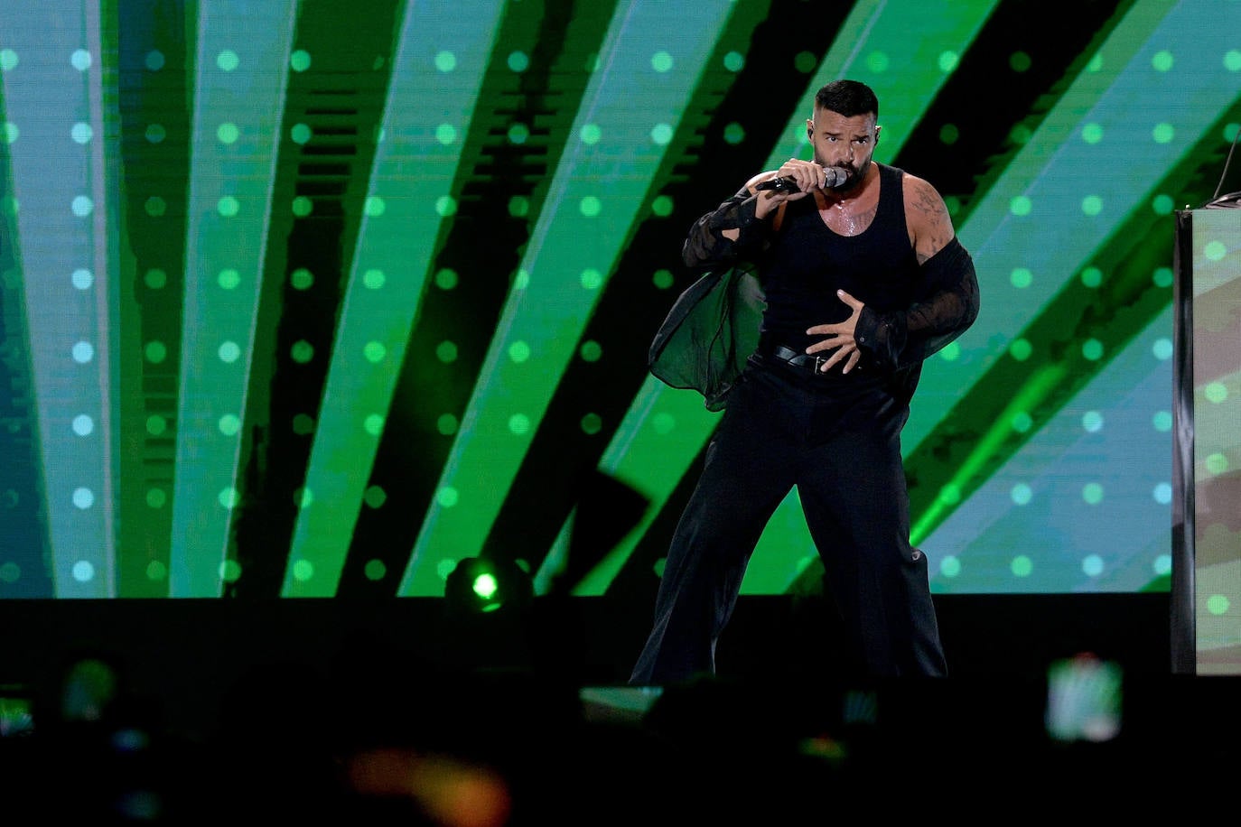 El concierto de Ricky Martin en la Plaza de Toros de Murcia, en imágenes