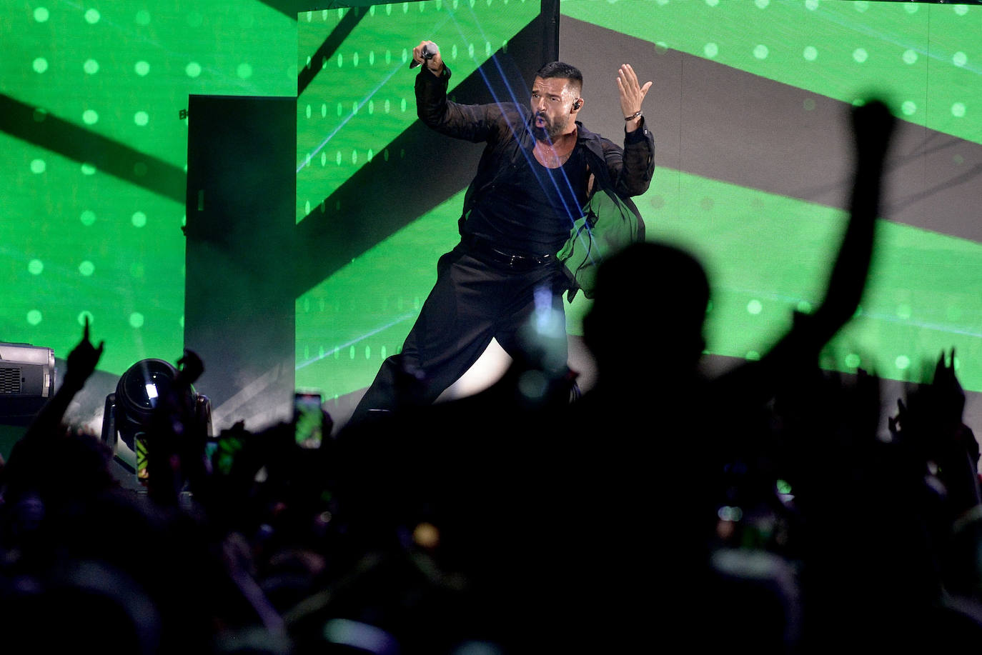 El concierto de Ricky Martin en la Plaza de Toros de Murcia, en imágenes