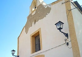 Un desprendimiento obliga a clausurar una ermita rural en Murcia