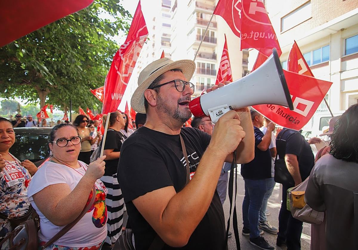 Protesta de jornaleros del campo