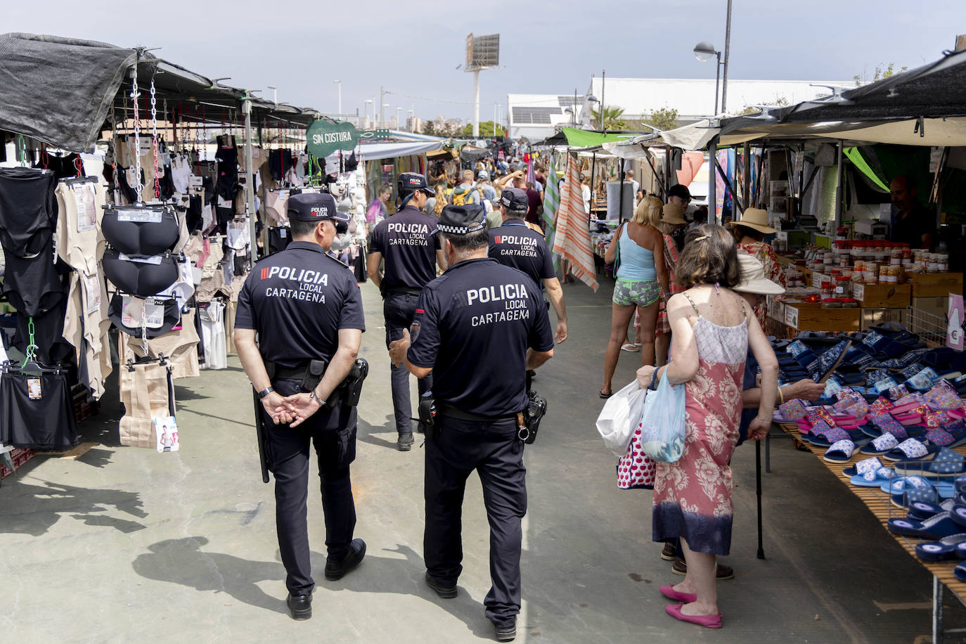 Las imágenes del mercado de Cabo de Palos