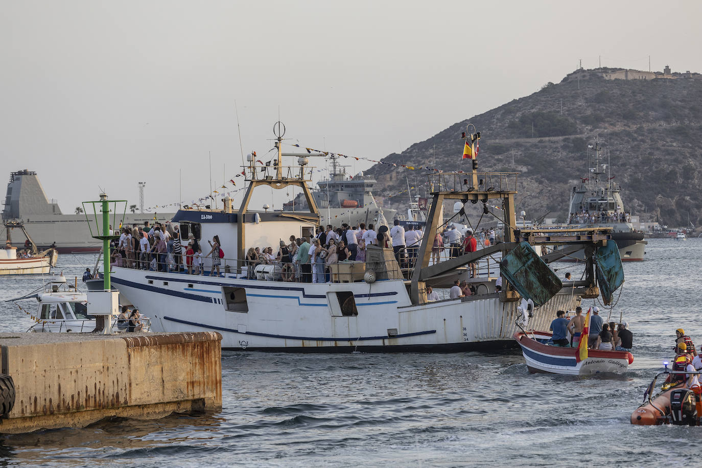 Procesión marítima de la Virgen del Carmen en Cartagena