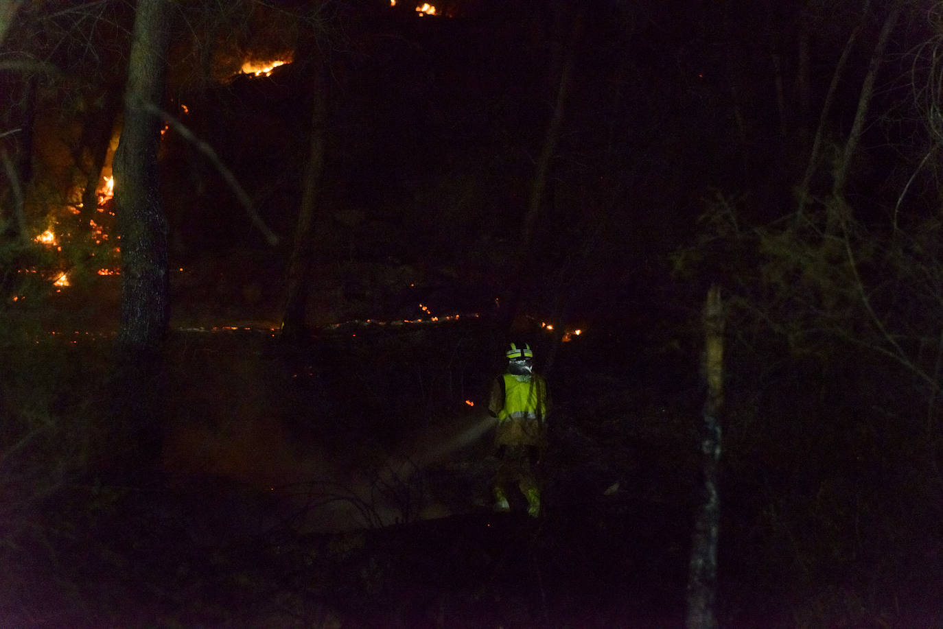 Un incendio en la sierra de Altaona alarma a los vecinos de Murcia