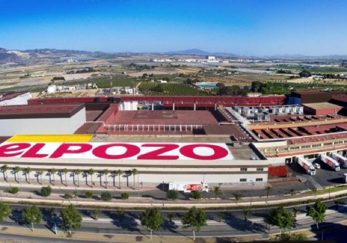 Visa aérea de las instalaciones de ElPozo Alimentación en Alhama de Murcia.