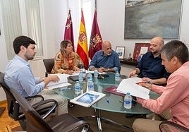 Reunión ayer de la Junta de Portavoces Municipales.