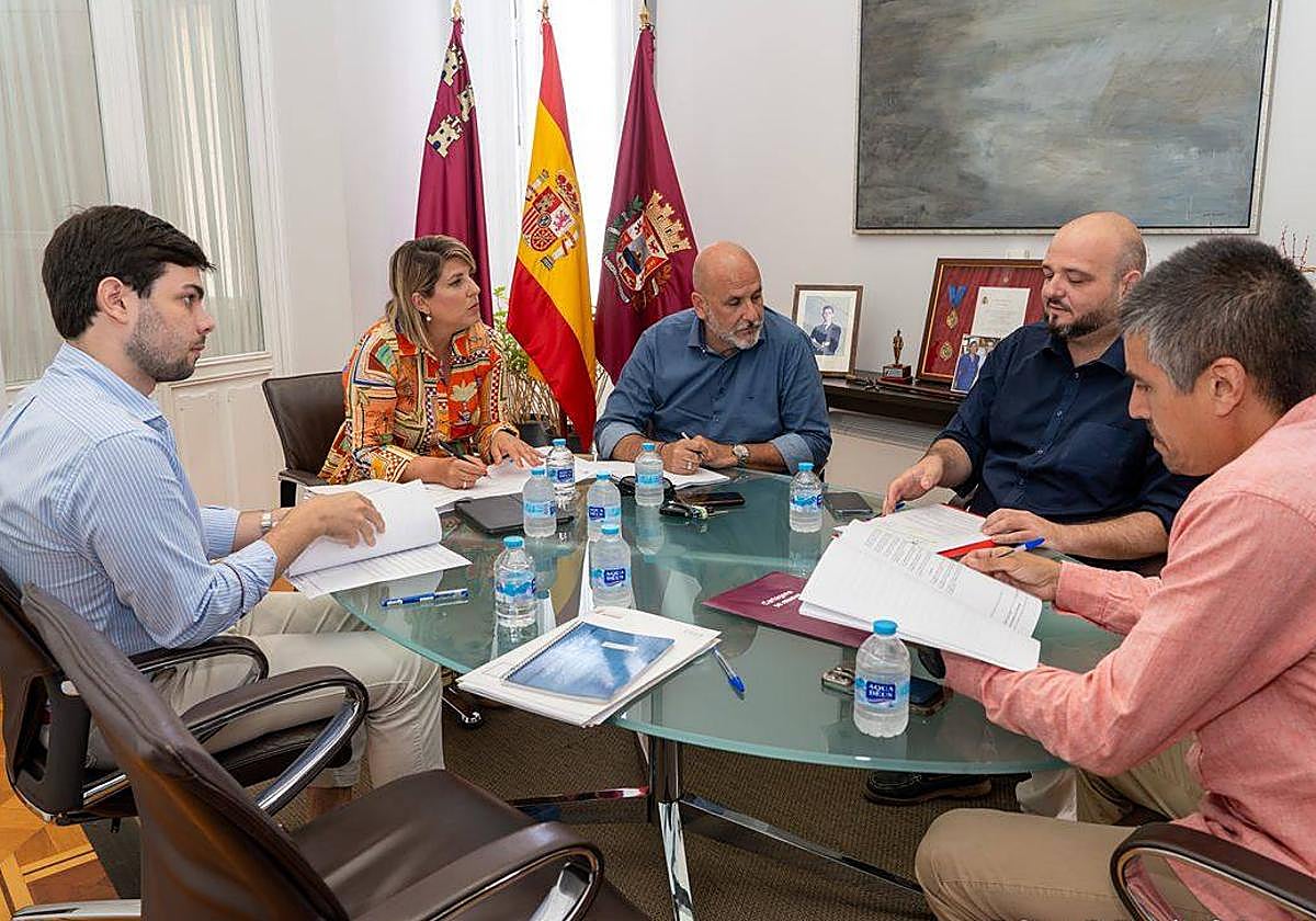 Reunión ayer de la Junta de Portavoces Municipales.