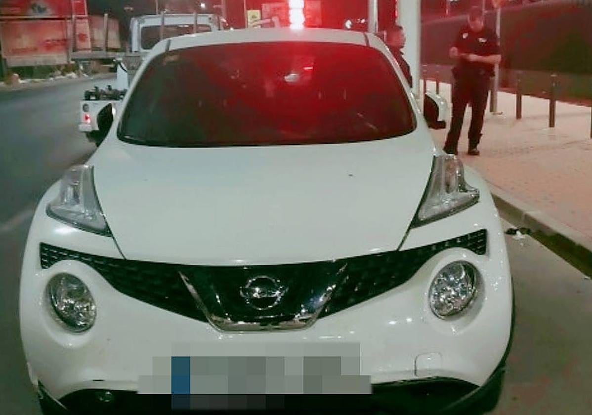 Imagen del coche que atropelló a la niña de 5 años.