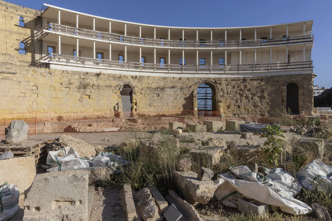 Primera visita al Anfiteatro Romano de Cartagena dentro del programa gratuito &#039;Abierto por obras&#039;