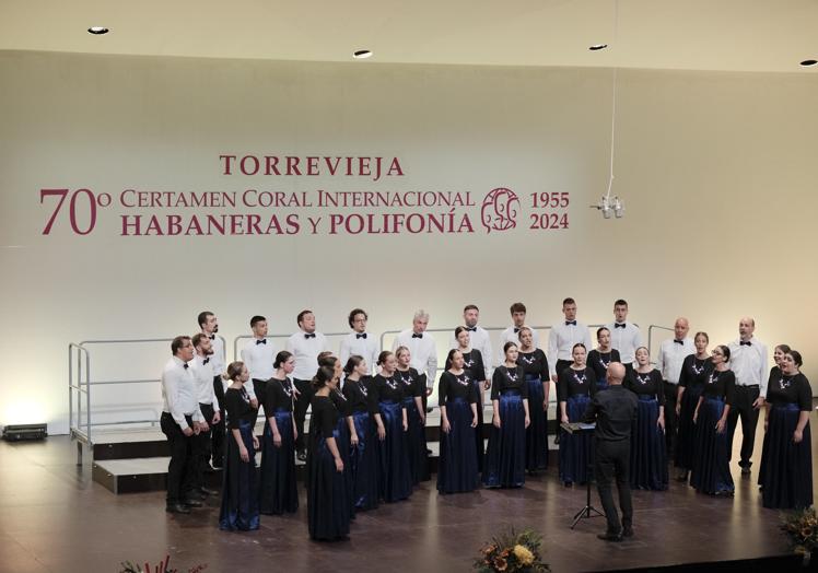 Los serbios de Novi Sad Chamber Choir, durante su actuación.