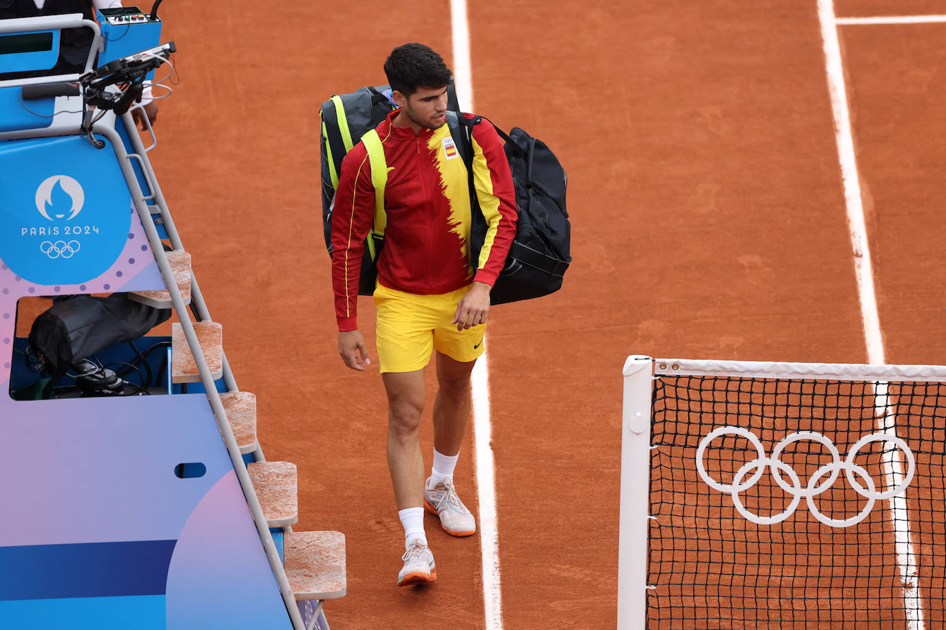 El debut de Alcaraz en los Juegos Olímpicos de París 2024, en imágenes