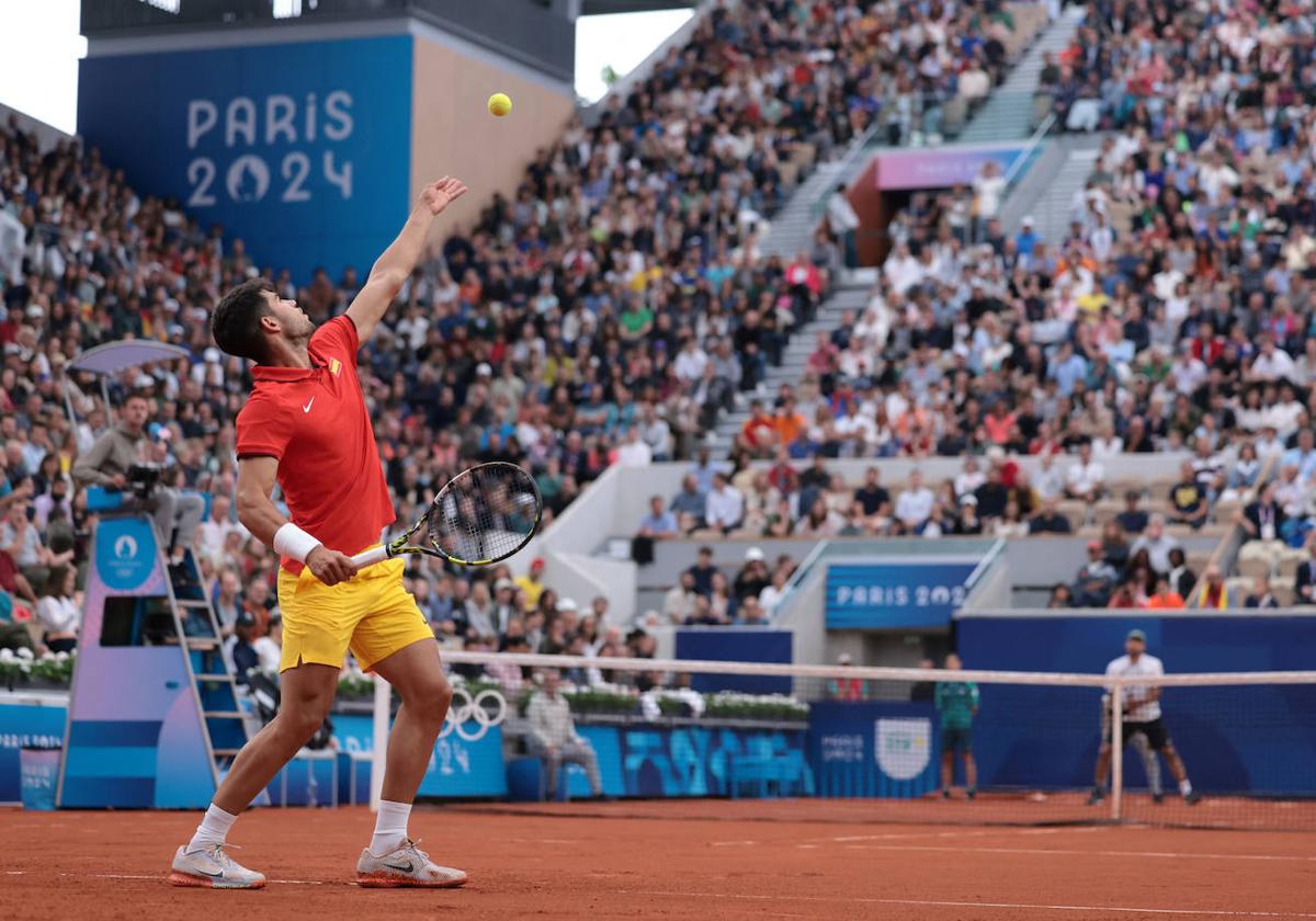 El debut de Alcaraz en los Juegos Olímpicos de París 2024, en imágenes