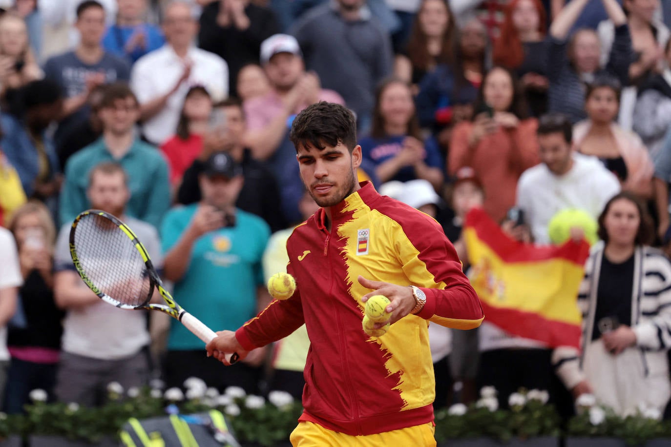 El debut de Alcaraz en los Juegos Olímpicos de París 2024, en imágenes