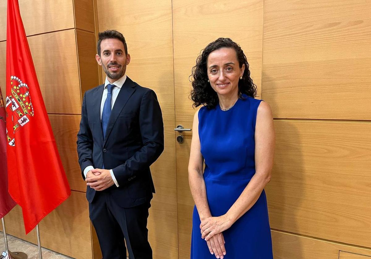 José Francisco Lajara y Ana Enriqueta Losantos, durante el acto de toma de posesión celebrado este lunes.