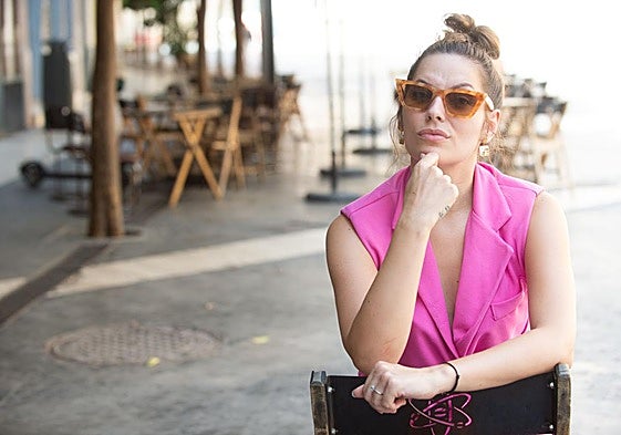 La guitarrista Mercedes Luján, fotografiada en Murcia.