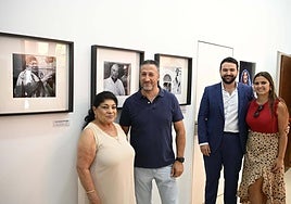 Paco Silvente y Encarnación Fernández en el primer acto de la agenda cultural del Cante de las Minas.