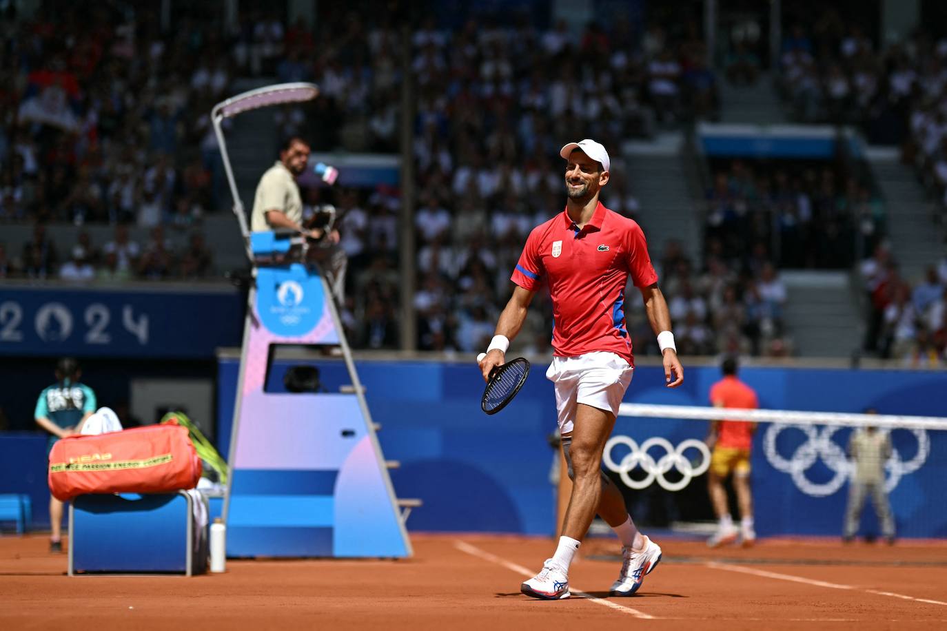 En imágenes, la final de tenis en los Juegos Olímpicos entre Carlos Alcaraz y Novak Djokovic