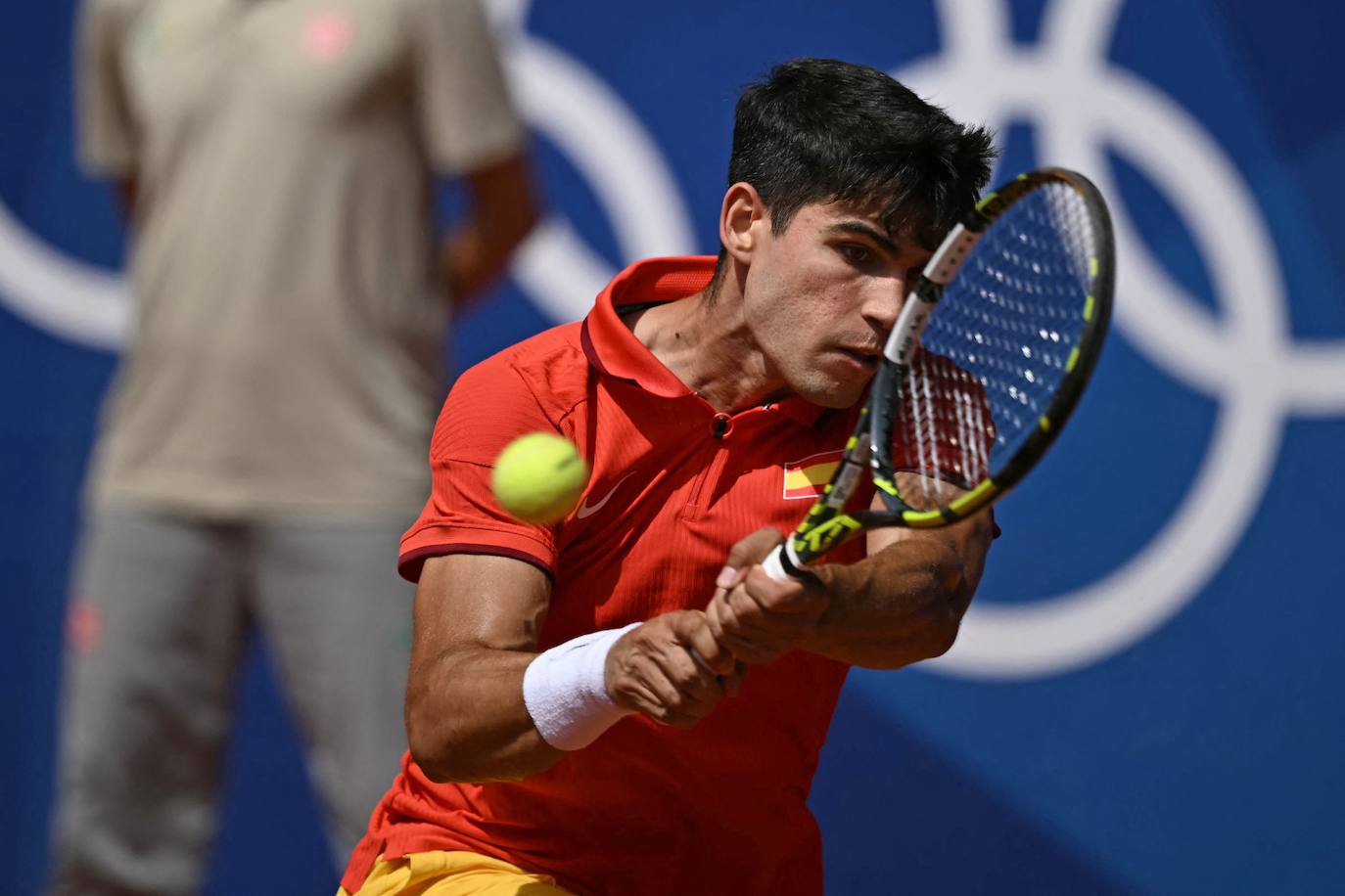 En imágenes, la final de tenis en los Juegos Olímpicos entre Carlos Alcaraz y Novak Djokovic