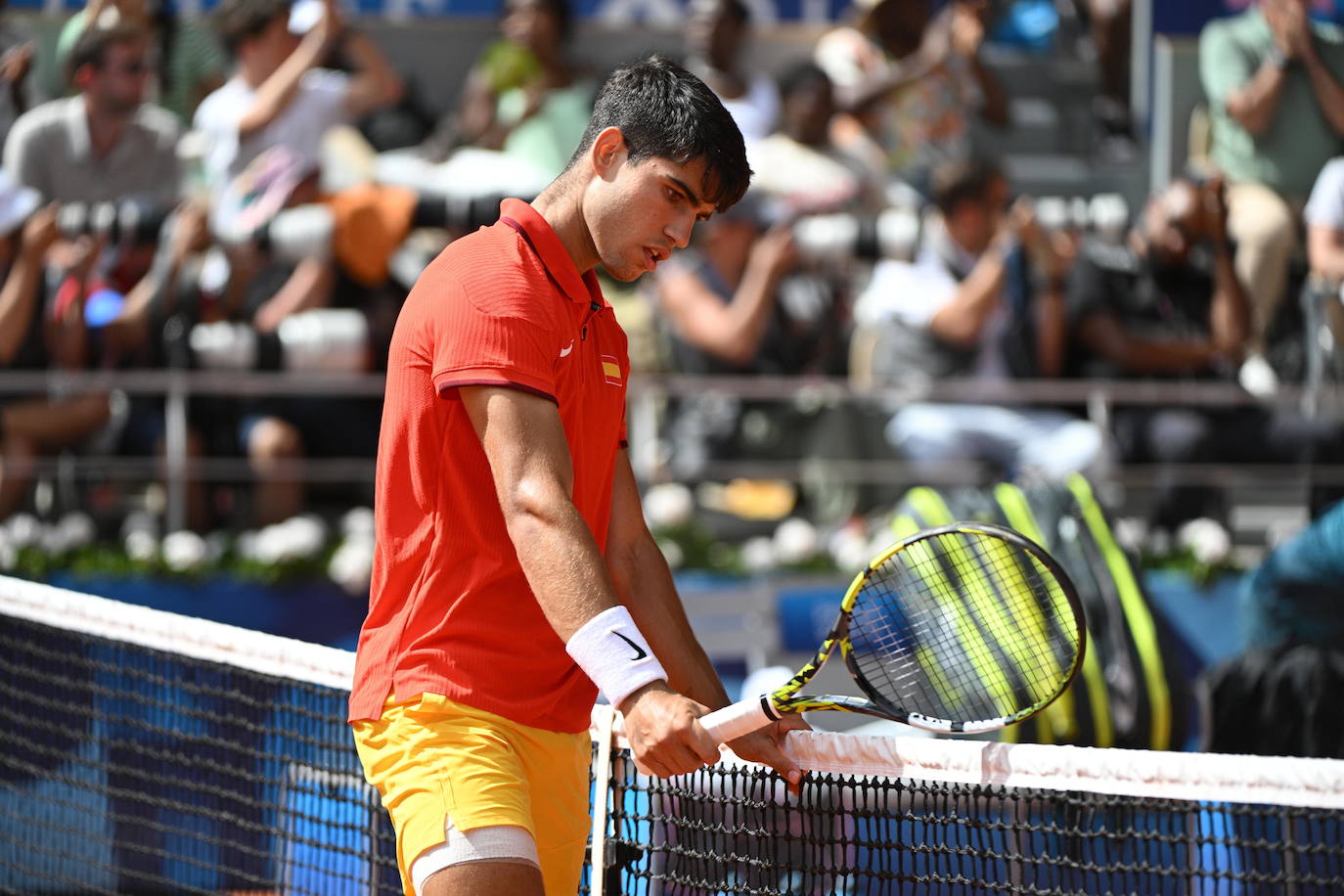 En imágenes, la final de tenis en los Juegos Olímpicos entre Carlos Alcaraz y Novak Djokovic