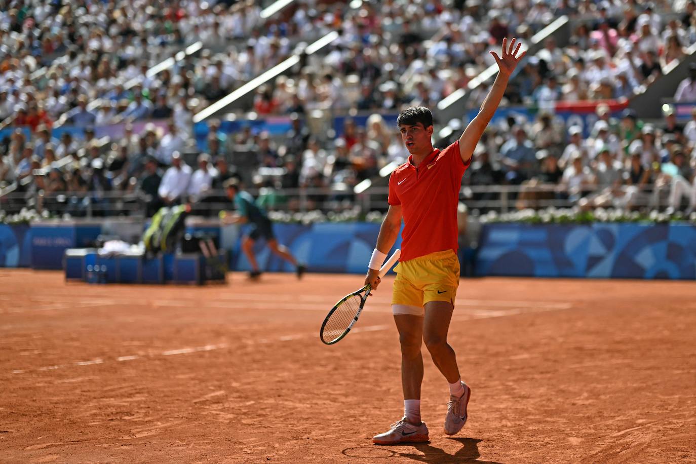 En imágenes, la final de tenis en los Juegos Olímpicos entre Carlos Alcaraz y Novak Djokovic