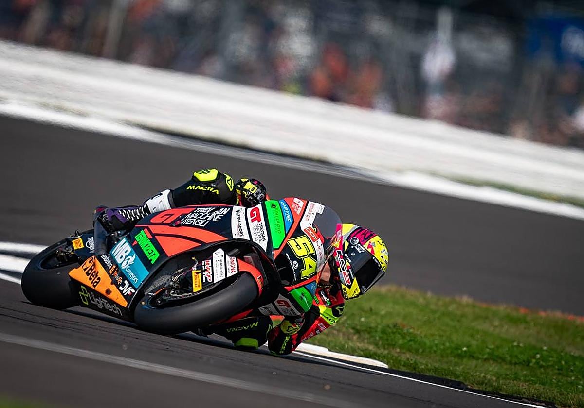 Fermín Aldeguer en la pista de Silverstone este fin de semana.