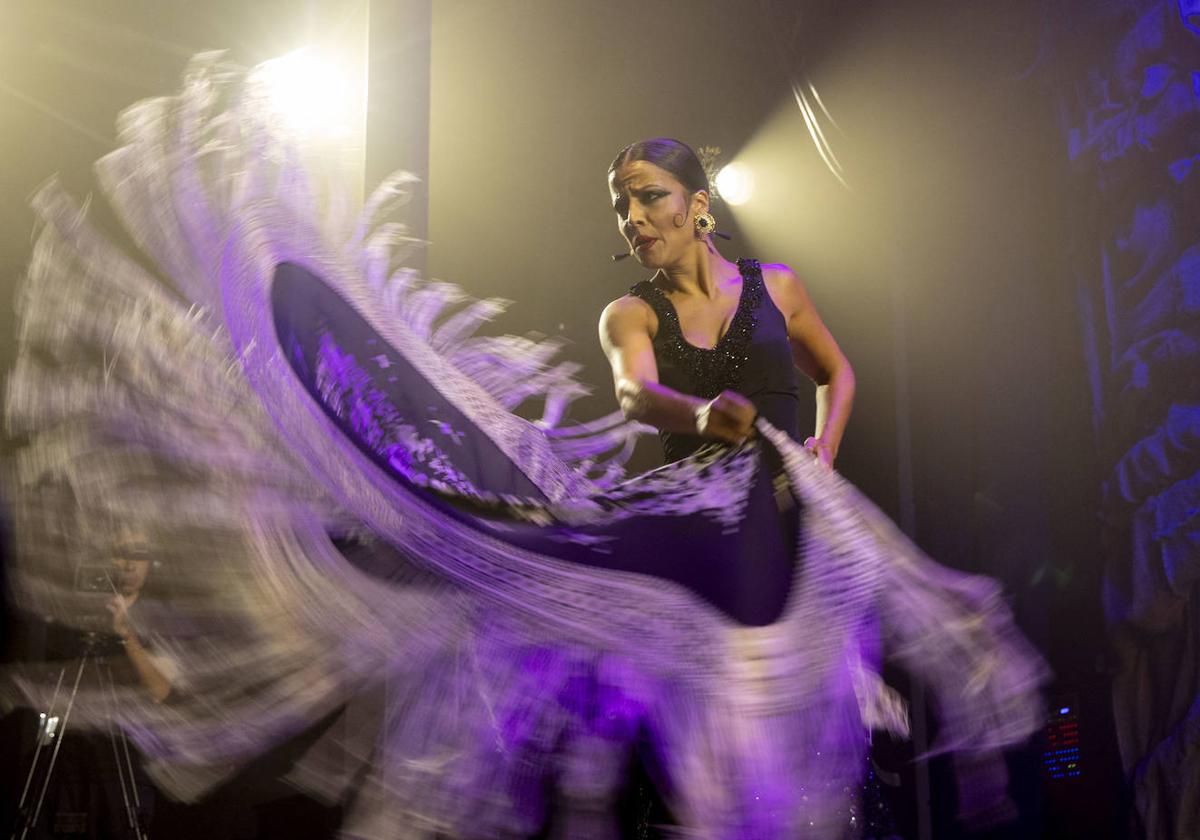 La bailaora María Canea, este viernes, durante su actuación.