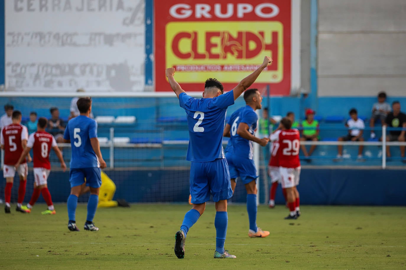 En imágenes, el partido entre el Águilas y el Real Murcia