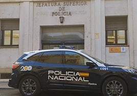 Un coche de la Policía Nacional.