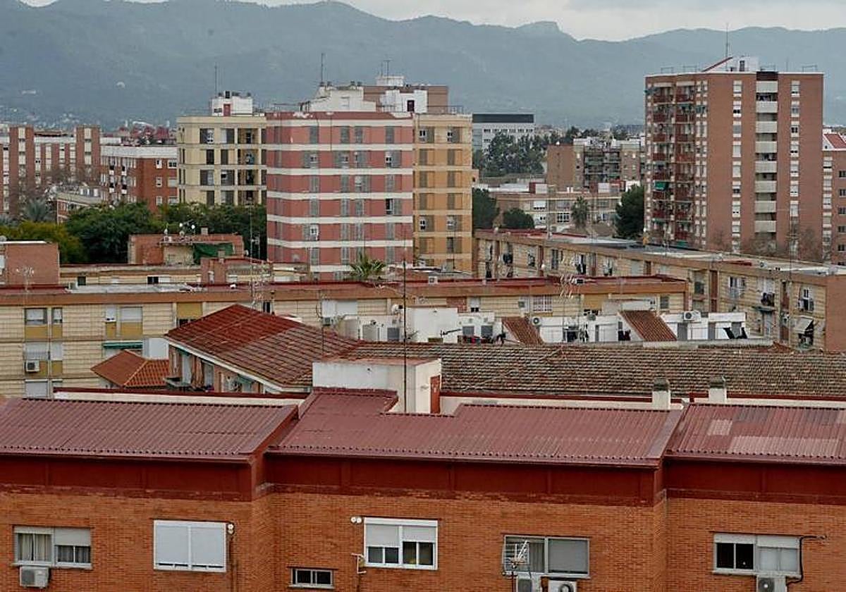 Edificios de la ciudad de Murcia, en una imagen de archivo.