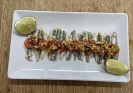 Boquerones en ensalada.