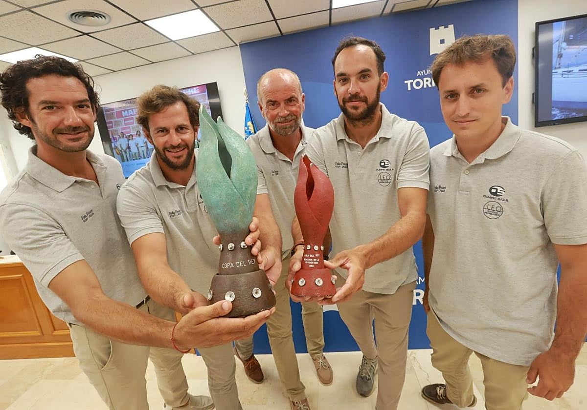 Ganadores de la Copa del Rey de Vela 2024, en el Ayuntamiento.