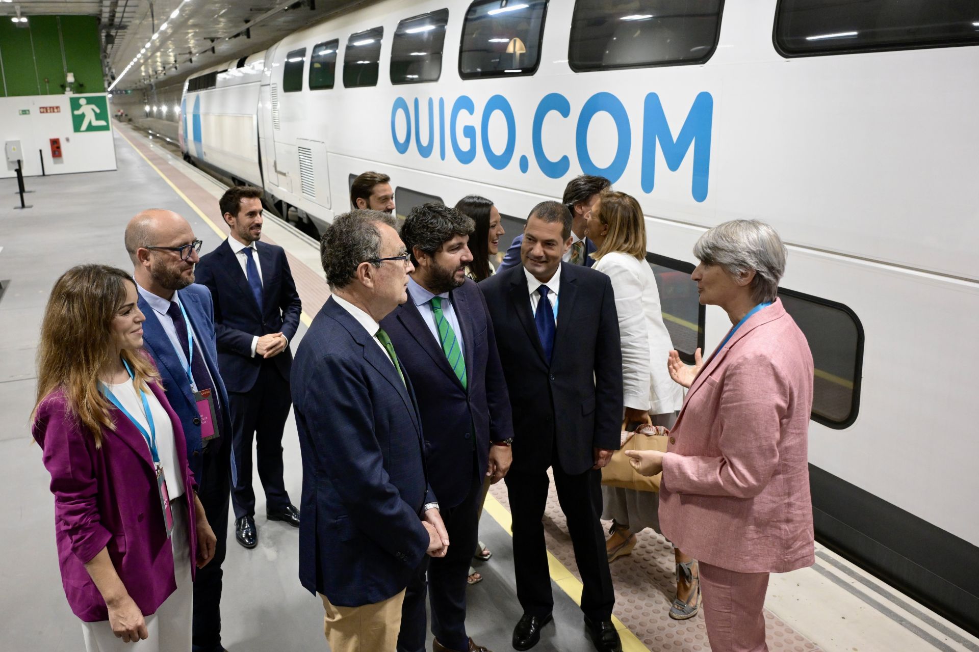 Así fue la inauguración de la línea de Ouigo entre Murcia y Madrid, en imágenes