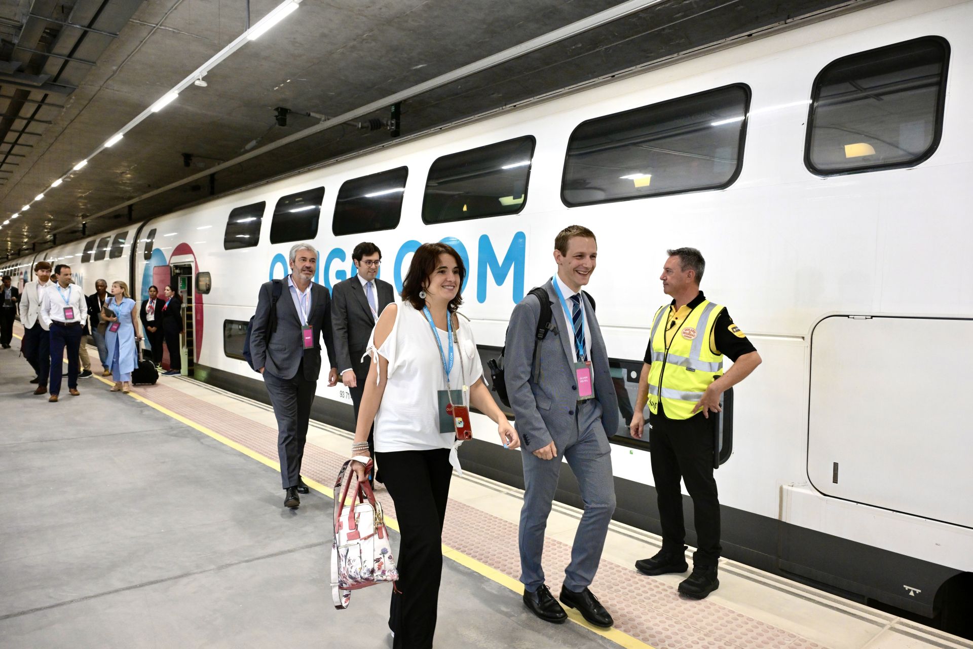 Así fue la inauguración de la línea de Ouigo entre Murcia y Madrid, en imágenes
