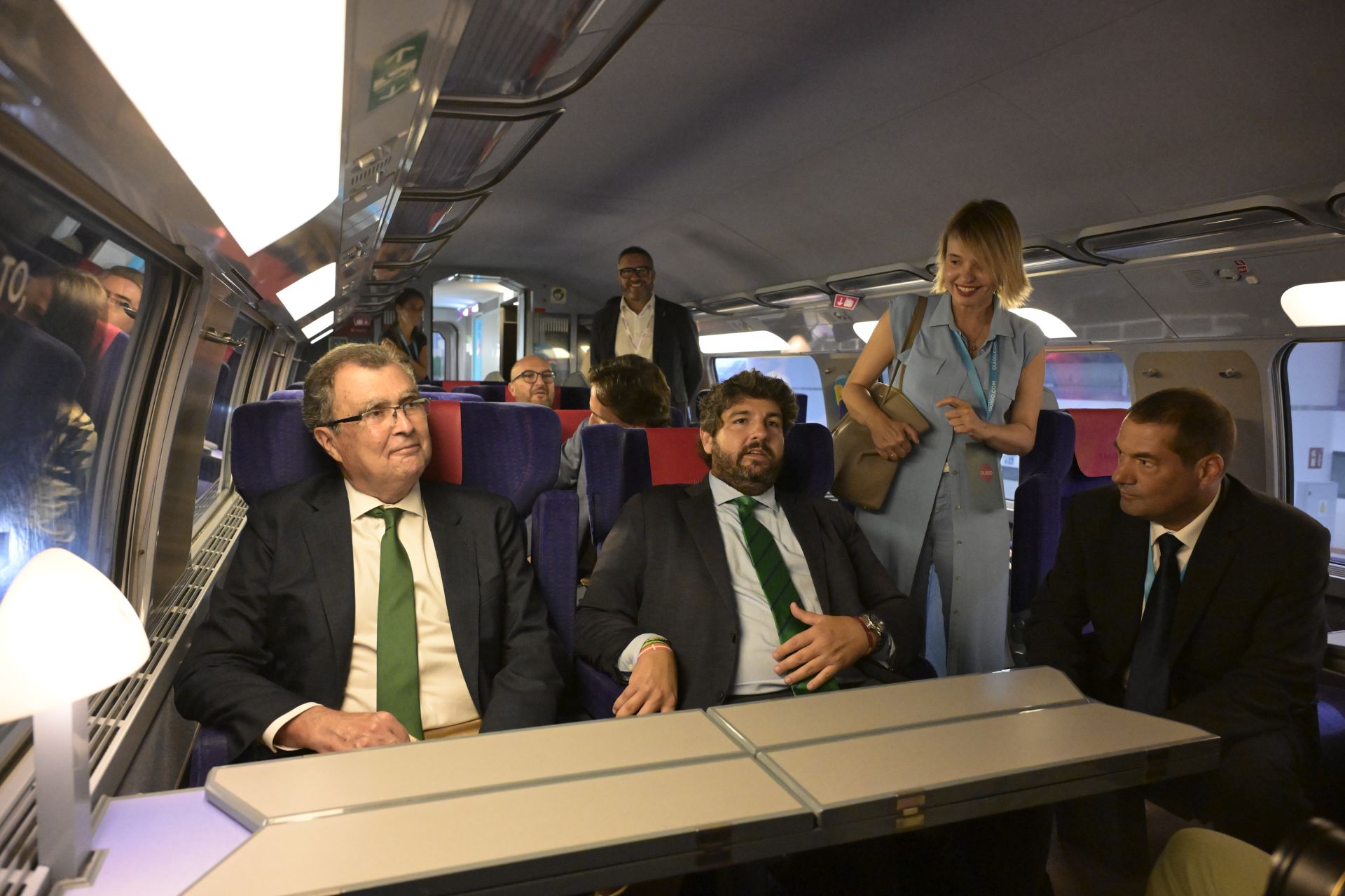 Así fue la inauguración de la línea de Ouigo entre Murcia y Madrid, en imágenes