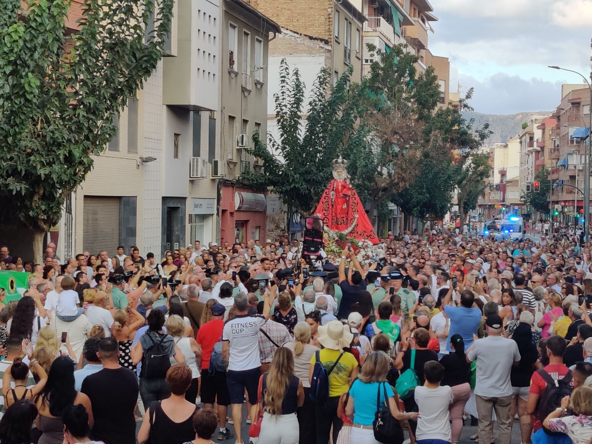 La bajada de la Virgen de la Fuensanta a la Catedral de Murcia, en imágenes