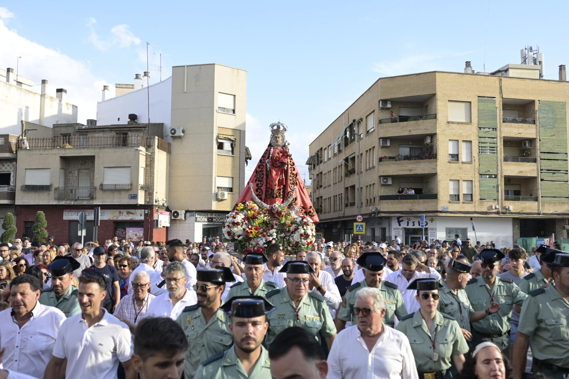 La bajada de la Virgen de la Fuensanta a la Catedral de Murcia, en imágenes