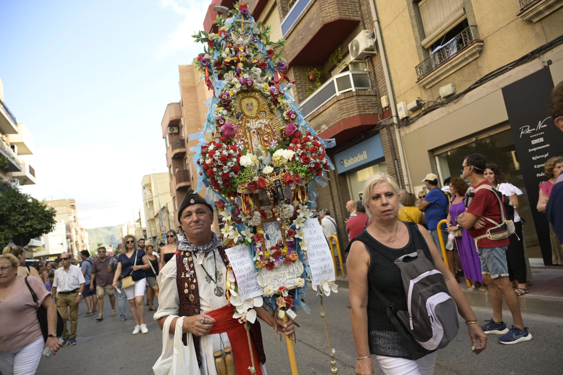 La bajada de la Virgen de la Fuensanta a la Catedral de Murcia, en imágenes