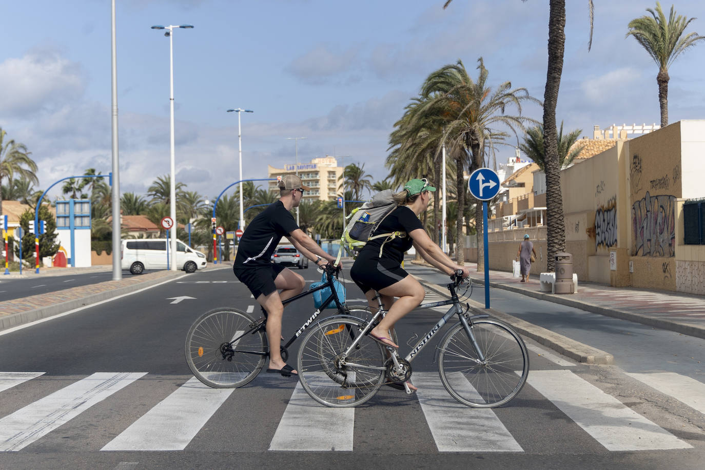 Alta ocupación en La Manga, en imágenes